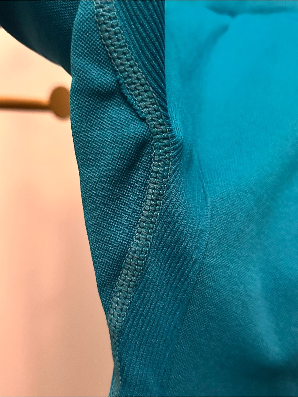 Homma Athleisure high waisted tummy control stretch leggings in teal size L - Picture 5 of 8
